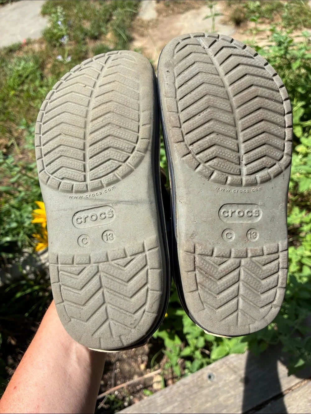 CROCS Kids Gray Slip-On Clogs with Fun Animal Charms